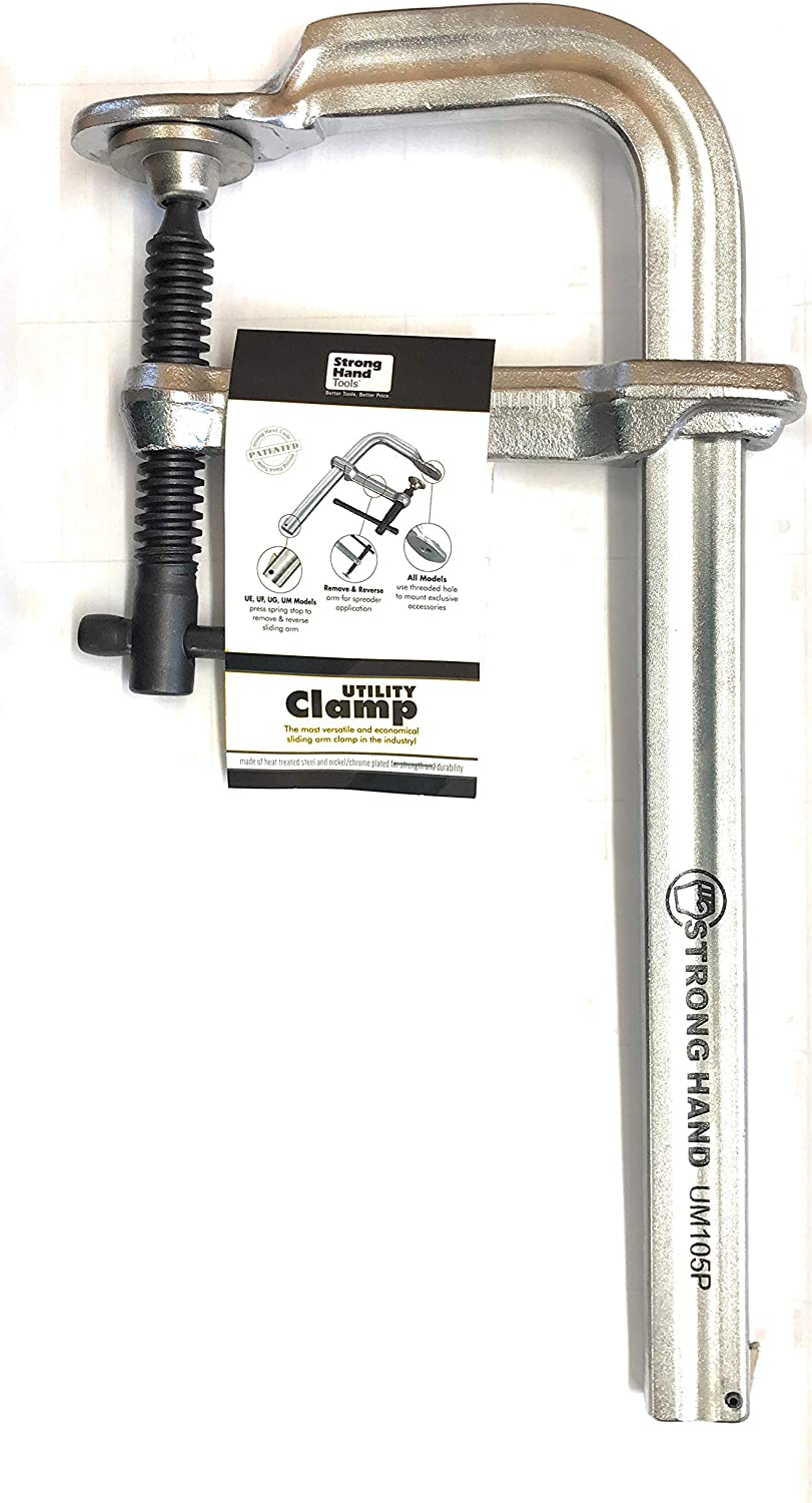 Strong Hand Tools, Utility Clamp with the Removable / Reversible Clamp Arm, 10-1/2", 1,200lb